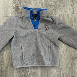 Ralph Lauren Gray and Blue Kids Pullover
